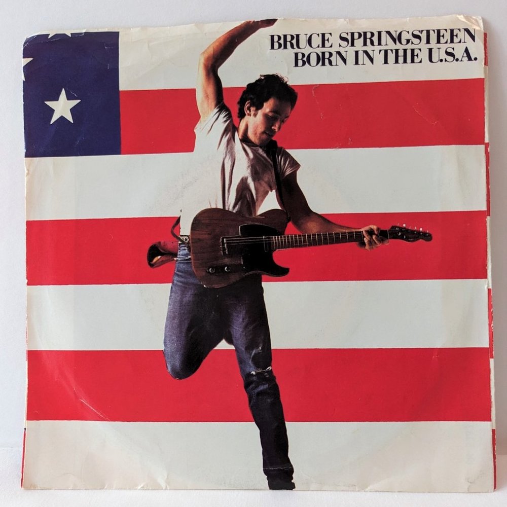 RARE 1984 Bruce Springsteen "Born In the U.S.A." 45 rpm Vinyl Record
